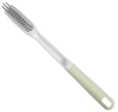 ULTECHNOVO Oven Clean Brush for Kitchen Oil Stain Removal, Long Handle Nylon Scrub Brush for Stove, Countertop and Gap Cleaning, Thickened Heavy-duty Gas Stove Cleaner Tool