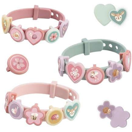 Little Dutch Armbänder Bastelset Schmuck zum Selbstgestalten inkl. 18 Charms für Kinder Mädchen - Fairy Garden