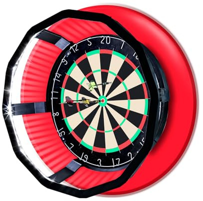 Dart Light - Bright 360 Degree LED Illumination - Dartboard Lighting System Quick Installation Without Tools
