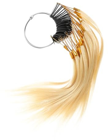 Homoyoyo 30 Stück Echthaar Haarteststrähnen 9° Naturweiß Farbmuster Für Friseure Salon Haarfarbenproben Zum Farbvergleich Und Färbetest