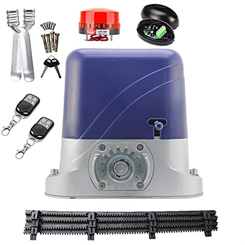 Apriporta da Garage, Heavy Duty 260. 0LBS. Apritazione automatica for cancelli scorrevole elettrico for porta da 1300 kg con porta in nylon 4M Telecomando WiFi opzionale(Kit 2)