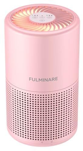 Air Purifiers for Bedroom, FULMINARE H13 True HEPA Filter (Pink)