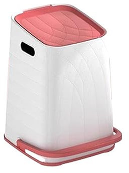 CYairong-22 Corbeille de Bureau Poubelle à pédale avec Couvercle carré en Cuir Grain Salon Chambre Salle d'étude Bureau, Plastique, 8L/12L Poubelle(C,12L)