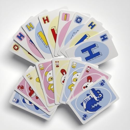 King Bomb Memory Card Game-Animal and Letter Pattern Matching Games,108Cards,Portable Travel Card Games-Holiday Party Games-Fun Family Games for Kids and Adults-Game Night-Board Games,Age 6+