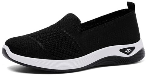 MEIION Lyonnais Boutique Ortho - Chaussures orthopédiques antidérapantes Baskets légères et Respirantes pour Femme | randonnée sans Lacets avec Confort | activités en Plein air et Usage Quotidien