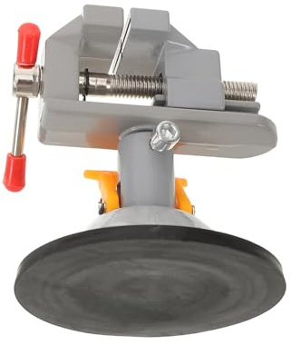 SEWACC Work Bench Table Clamp Mini Vise with Quick-Release Swivel Base Portable Drill Press Vise for Woodworking and Hobby Bench Tools
