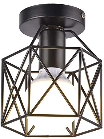 WQHPLMD Lampada a soffitto in Ferro Netta di Ferro Cavo Industriale Luce a Sospensione in Metallo Arte Deco Light BIFE Creative Iron Affermazione per Il corridoio della Cucina Restauga