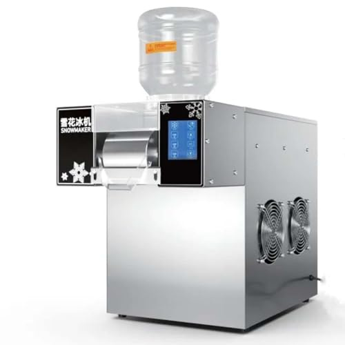 asdchZen Fabbricatore E Tritaghiaccio Commerciale A Forma di Fiocco di Neve, Spessore Regolabile per Frullati, Ideale per Casa, Feste E Servizi di Ristorazione, B, 1200 W