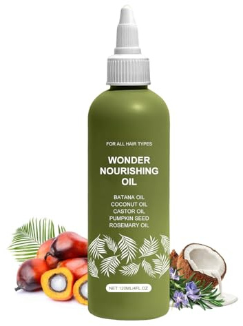 Wonder Growth Hair Oil,Batana Oil & Coconut Oil Scalp Serum for Hair Growth,Nourishing Essence Haircare Serum,Deep Moisture Hair Oil Spray for Dry Damaged Hair,Hair Thickening Products for Women