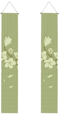Bannière de porche imprimée bégonia de dessin animé, panneau avant, drapeaux à suspendre, décorations de fête, pour porte extérieure et intérieure
