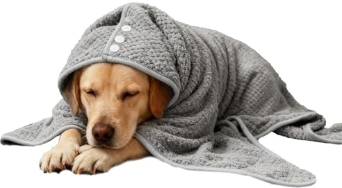 Hunde-Trockenmantel, saugfähig, schnell trocknend, für Hunde und Katzen, Bademantel, Handtuch, für Kätzchen, Katzen, Schwimmen, kaltes Wetter, Pool, Zuhause, Reisen