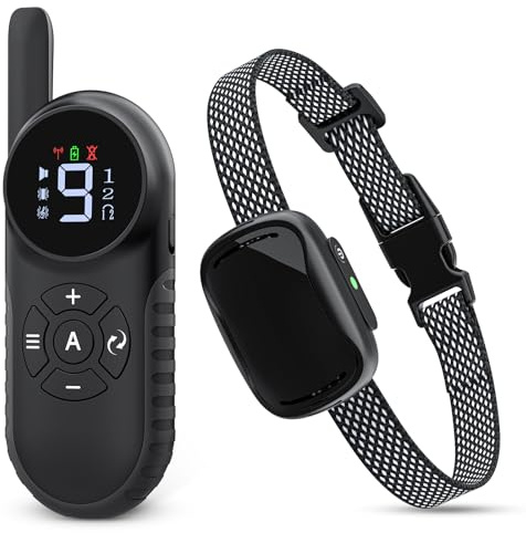 Collar de Adiestramiento para Perros, Collar Antiladridos para Perros | Rango Control Remoto 800m, 3 Modos de Adiestramiento, Sonido/Vibración, Recargable Collar Perro Adiestramiento, Étanche IPX7