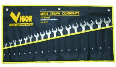 Vigor 35827-17 Serie 17 Chiavi Combinate CrV Din-3113