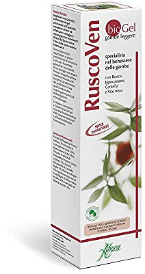 Aboca Ruscoven Biogel 100 ml - Specialista nel Benessere delle Gambe con Rusco, Ippocastano, Centella e Vite Rossa