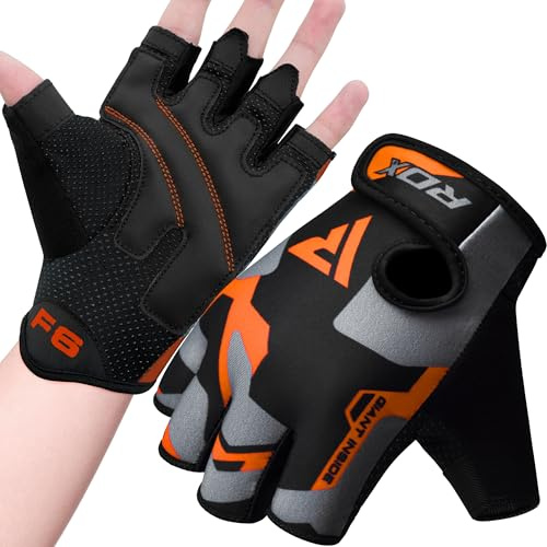 RDX Fitness Handschuhe Trainingshandschuhe Handgelenkstütze Sporthandschuhe Gewichtheben Workout Bodybuilding Krafttraining klimmzug Gym Gloves (MEHRWEG)