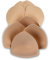 SERMICLE Bra Pad Inserts 4 Pairs, Bra Pads Sewn Padded for Sports Bra A/B or C/D,D/E Cup Beige or Black, White Optional, Beige, A/B