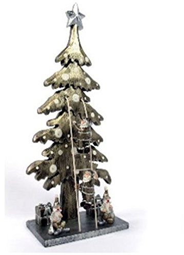 Destello S.L. Weihnachtsbaum mit Holzfiguren 34 cm