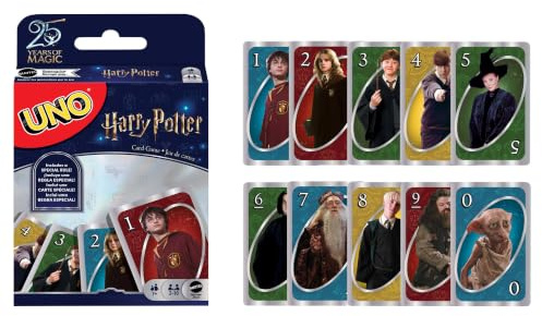 Mattel Games UNO Harry Potter Card Game, Ages 7+, Players 2-10