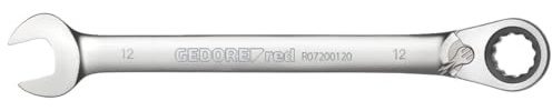 GEDORE red Clé mixte à cliquet, Réversible, Taille 21 mm, Coudée, Plate, 12 pans, Clé, R07200210