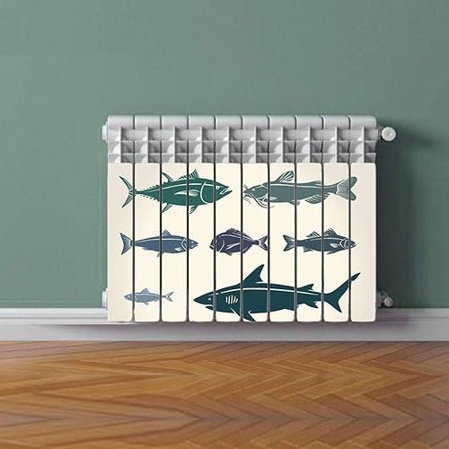 Termosifone FISHES Rivestimento Adesivo Laminato Stickers Termosifone Wrapping Interior Design