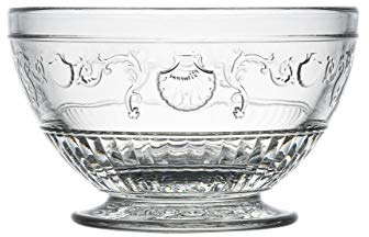 CRISTALICA Glasschale Versailles 10,5cm Dessertschälchen Kompottschale transparent Vintage