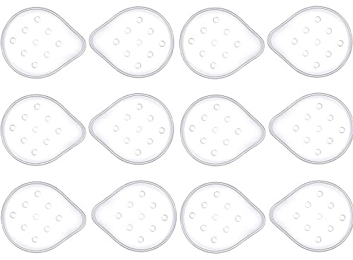 UC 12 Pieces Plastic Ventilated Eye Shields Plastic Eye Coverings with Small Hole Transparent Eye Protections Breathable Eye Care Supplies for Patient, One Size