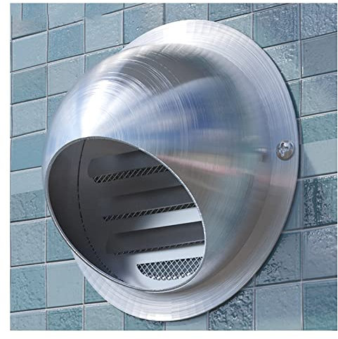 SHUDONGDEN Griglia di Ventilazione A Sfera in Acciaio Inox,Presa d'Aria A Parete di Uscita di Ventilazione della Griglia di Scarico Rotonda dell'Acciaio Inossidabile 304,190mm/7.48in