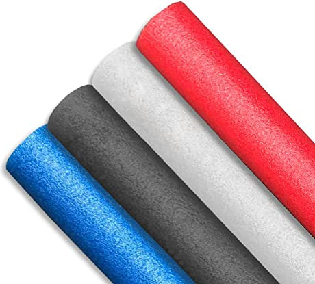 Sunbeach Spas Pool Noodle 4 Pack - Swimming Floats Blue, Red, Black & White