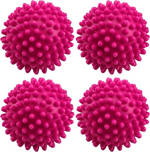 Set of 4 Dryer Tumble Balls Safe to Use On All Fabric, Reusable and Eco-Friendly Dryer Laundry Balls Dryer Cubes for Non-Melt New Softer Material Assorted Colour Supply