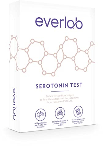 EVERLAB Serotonin Test – Serotonin Spiegel schnell & einfach prüfen | Urintest | Selbsttest für Zuhause