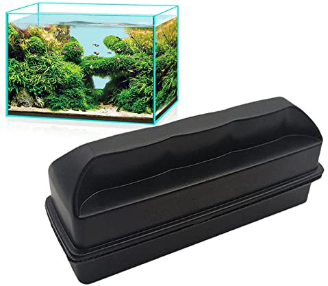 Magnetic Fish Tank Cleaner | Double Sided Gravel Vacuum for Aquarium,No Scratch Magnet Fish Tank Glass Cleaner Magnetic Brush for Small Fish Tank Glass and Acrylic