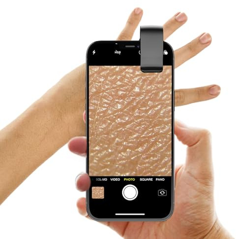 200X Telefon Mikroskop mit LED-Licht Universal Clip Taschen Mikroskop für Android Smartphone Typ C Kamera Anhänge 4H Spielzeit (Schwarz)