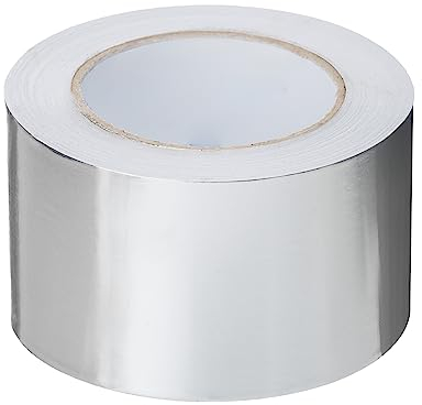 PROFIVENT.DE Aluminium Klebeband Hitzebeständiges Wasserdichtes Alu Klebeband zum Reparieren von Metalloberflächen Metallklebeband UV Aluband Dampfsperre Klebeband 45m (48mm/45m)