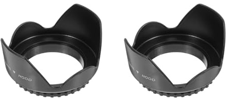 OSALADI 2pcs Dslr Lens Hood for Camera Lens Professional Hood Dslr Camera for Outdoor Photography and Protection