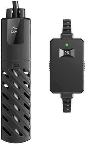 GERUI 50W Aquarium Mini Heizung 30L, 100-240V 50/60HZ, Temperaturkontrollbereich: 20 ℃ -34 ℃, verwendet für Aquarium und Aquarium Aquarium PTC automatische konstante Temperaturisolierung dünn (50W)