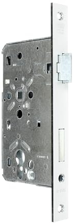 BKS Zimmer Türschloss Objektqualität 0515 Kl. III für Profilzylinder 60/72/8, Stulp: 24 x 235mm Eckig, incl. SN-TEC Montageset (DIN RECHTS)