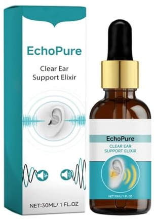 EchoPure Bio-Ohrstützen-Elixier, Tinnituslinderung für klingende Ohren, beruhigendes Mittel, Tinnitus-Entlastungsspray, lindert Ohrbeschwerden (1 Stück)