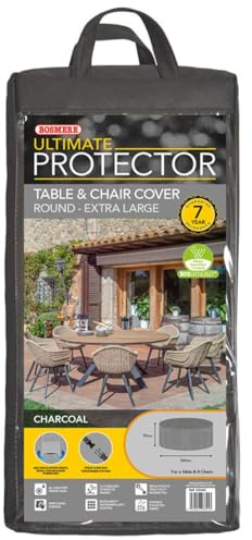 Bosmere Ultimate Protector Circular Patio Set Cover 8 Seat Charcoal U524C