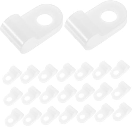 WATIIFUFU 100stücke R-förmige Kabelklemmen Für Kabelmanagement Geeignet Für Kabeldurchmesser Einfache Installation Für Und Außenbereich Für Led-lichter Und Mehr