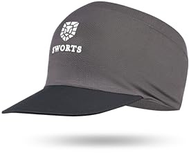 SWORTS Bandana Visor Cap I Stirnband Laufvisier für Anti-Schweiß Komfort (Premium Sonnenschild Sport)