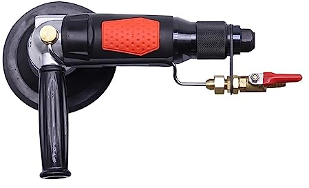 Bandschleifer mit einstellbarer Geschwindigkeit Pneumatische Wassermühle mit Wassereinspritzung, professionelle 5-Zoll-Luft-Nassschleif-/Poliermaschine for Polieren von Steinen für die Metall- und Hol