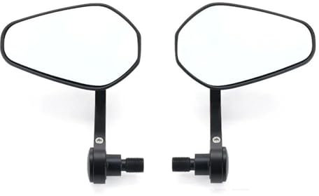 HZBHD Motorradspiegel Lenkerendenspiegel Für MT07 2023 MT09 SP MT10 XSR700 XSR900 XSR 700 900 Rückspiegel Links Und Rechts(SCHWARZ 1)