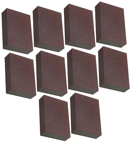 Didiseaon 20pcs Reusable Emery Scrub Sponges for Dishes, Sponge Cleaning Dirt and Grease, Efficient Kitchen Cleaner for Tabletops and Household Use | Reusable, Thorough Cleaning for Pots and Tabletops, Sponge Material, Compact Pack for Daily Use