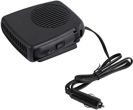 Natudeco 150 W 24 V Auto-Heizung, elektrischer Heizlüfter mit Abtau-Kühlfunktion, Stecker in den Zigarettenanzünder, kompakte Auto-Heizung für PKW und LKW