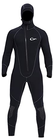 LeeQinersw Muta Da Sub in Neoprene Da 3 Mm con Cappuccio per Lo Snorkeling Scuba Swim Fishing, L