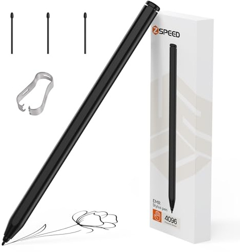 S Pen para Galaxy Tab S9, lápiz Samsung con reconocimiento de Palma y Soporte magnético, 4096 Niveles de sensibilidad a la presión, lápiz EMR Adecuado para Remarkable 2/Samsung/Kindle/Onyx/Wacom/HP