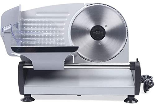 CWCQGH Trancheuse à Viande électrique, Acier Inoxydable 1-15 mm, Automatique, Commerciale, pour Viande, Pain, Fromage, Coupe-Viande, Outil de Cuisson de Cuisine