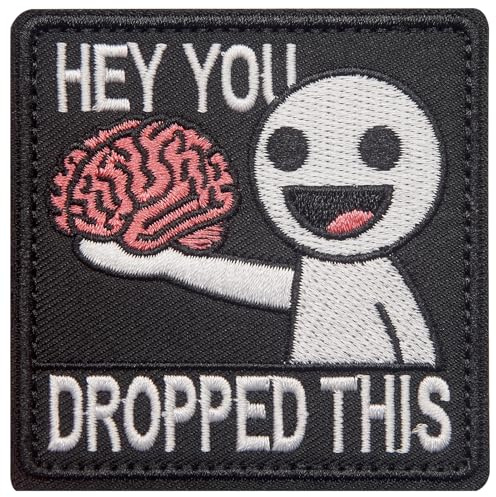 Anwlki 1 Stück Patches Klett Patch, lustig süß gestickte Aufnäher taktische Moral Klettverschluss-Aufnäher für Rucksäcke, Taschen, Westen, Militäruniformen, Jacken, Jeans, Hüte