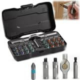 Outdoorfun 24 in 1 DIY Screwdriver, Magnetic Ratchet Screwdriver Set,Portable Precision Repair Tool Kit for Home, Furniture, Electronics, Bike,Portable Toolbox
