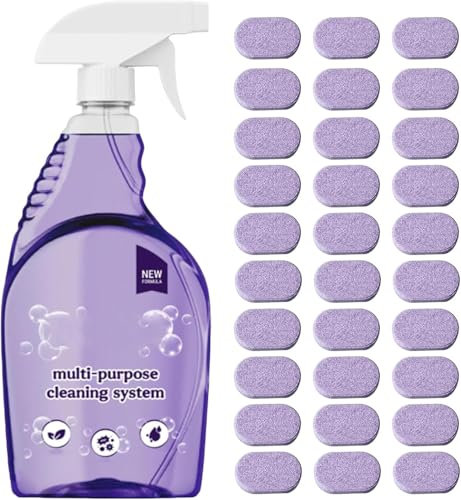 Dr Clean Spray Cleaner for Ovens, Nettoyant Four, Nettoyant Multi-usages pour éliminer rapidement les taches(1 flacon + 30 comprimés)